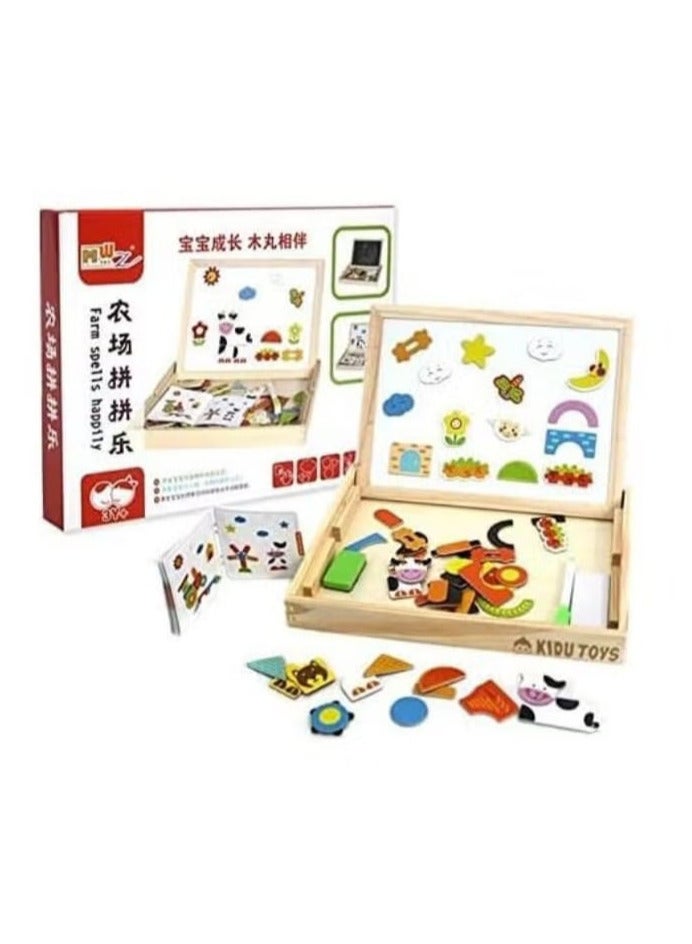 سبورة مغناطيس حيوانات للجنسين، 3 سنوات فاكثر - Image 1